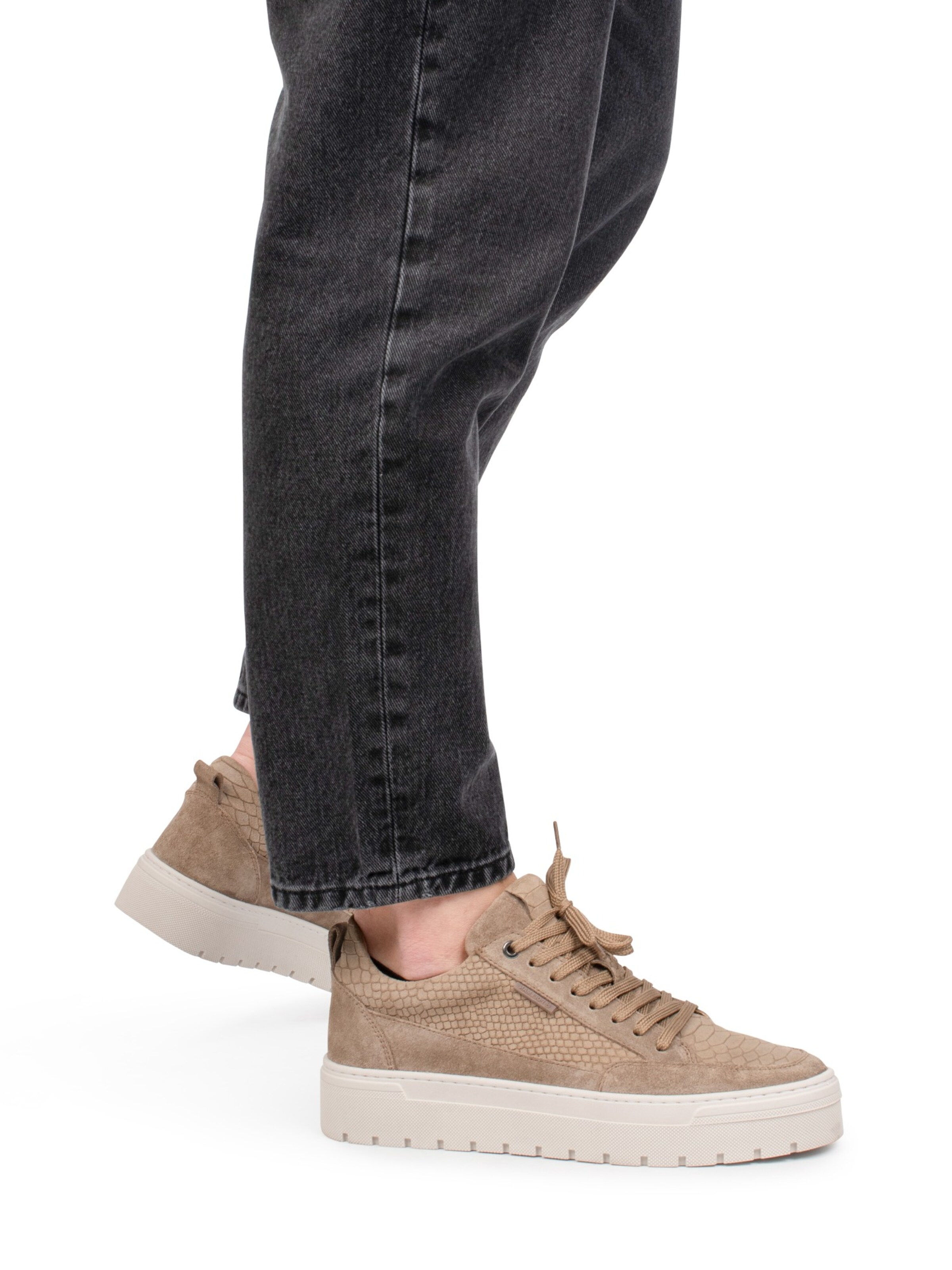 PS Poelman Sneakers laag 'Ivar' in Beige: voorkant