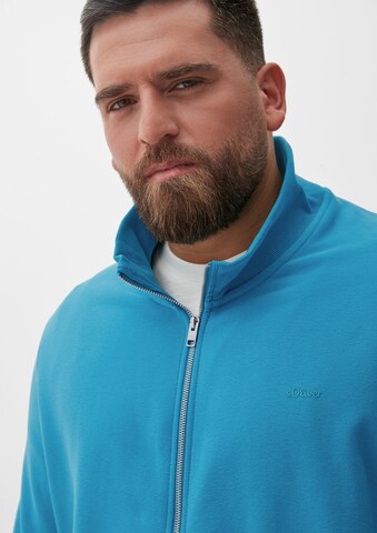 s.Oliver Men Big Sizes Sweatjacke in Blau