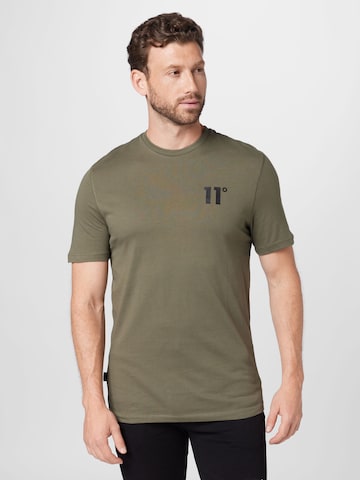 11 Degrees - Camiseta en verde: frente