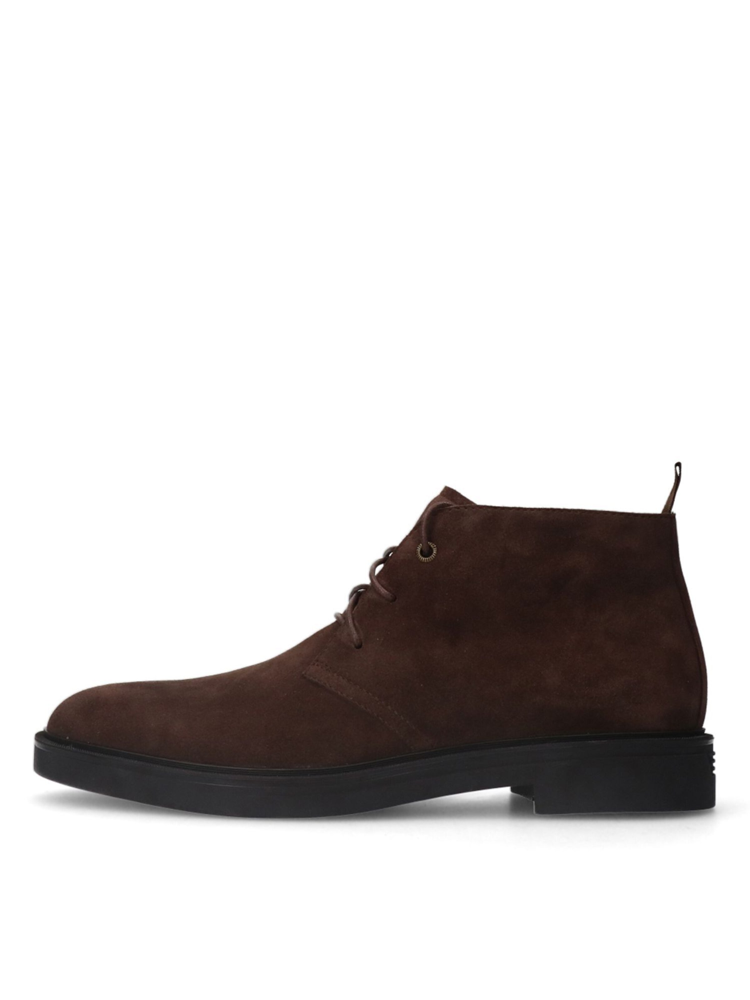 MANFIELD Lace-Up Boots in Brown