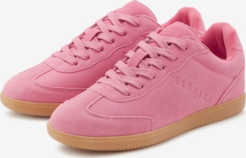 Elbsand Låg sneaker i rosa: framsida