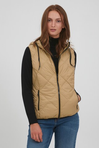 b.young Bodywarmer 'AMALIA' in Bruin: voorkant