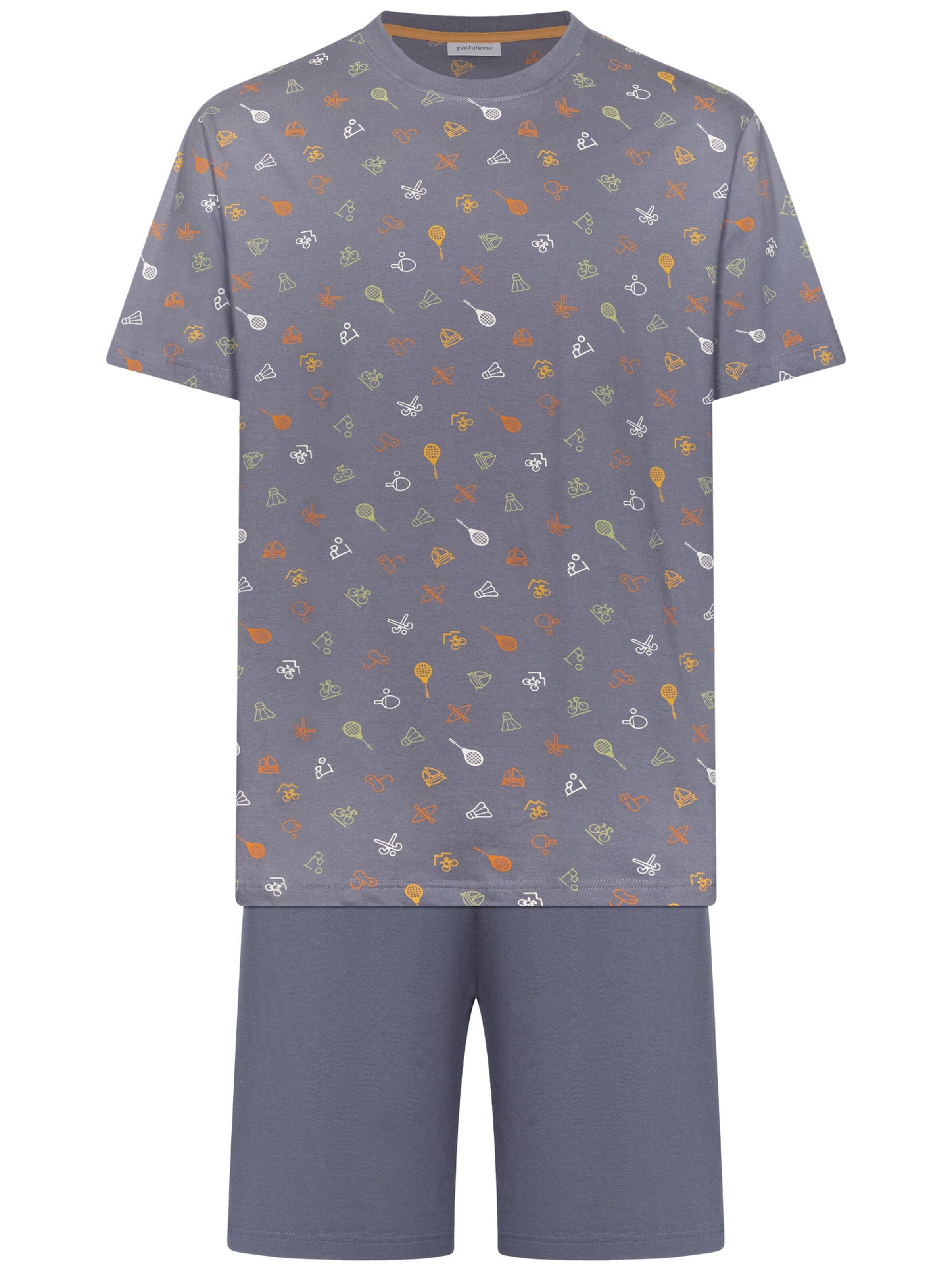 Pastunette Pajama short 'Shortama' in Blue: front