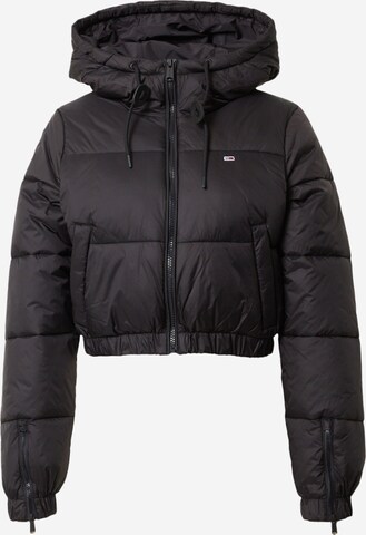 Veste mi-saison Tommy Jeans en noir : devant