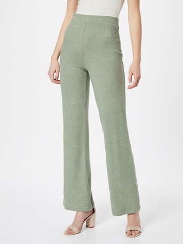 évasé Pantalon 'Lisey' ABOUT YOU en vert : devant