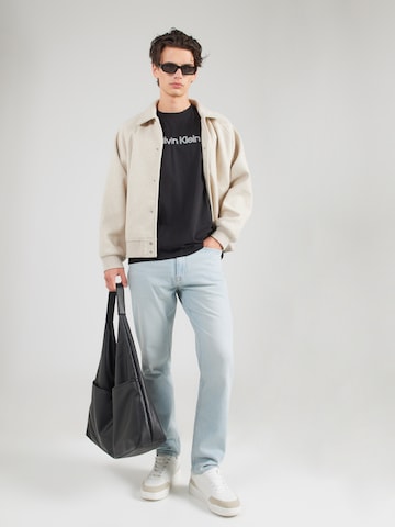 Calvin Klein Jeans Regularen Majica | črna barva