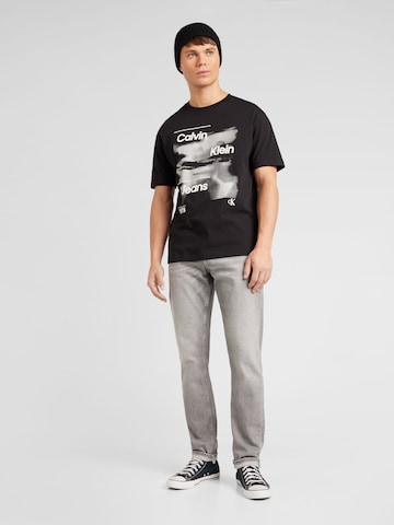 T-Shirt 'DIFFUSED' Calvin Klein Jeans en noir