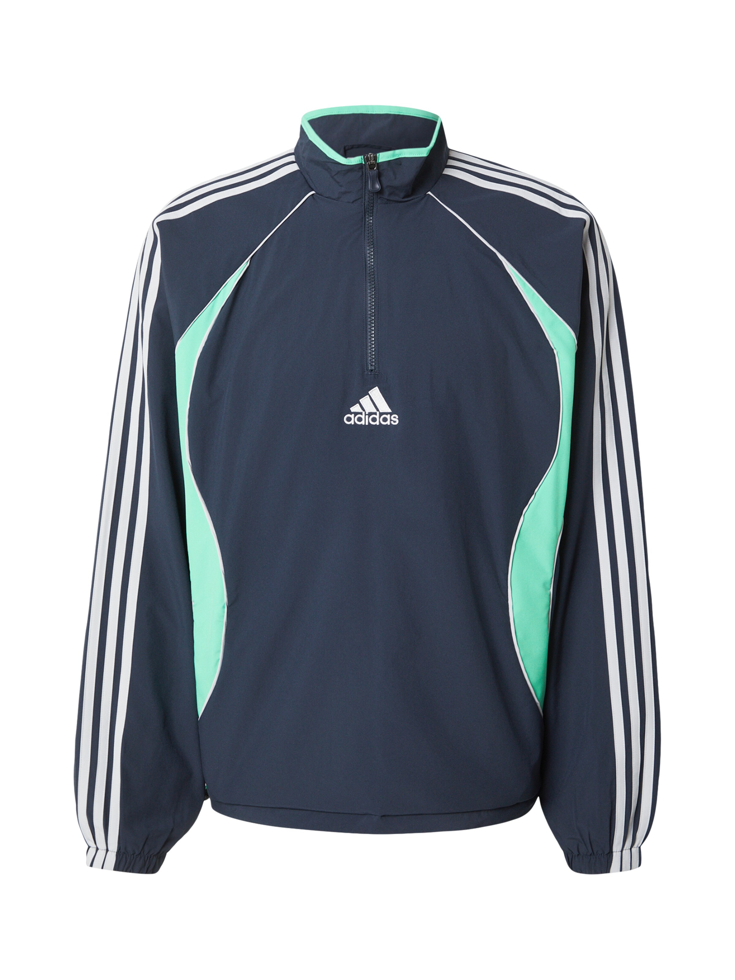 ADIDAS ORIGINALS Демисезонная куртка 'TEAMGEIST' в Темно-синий / Светло-зеленый / Белый, Обзор товара