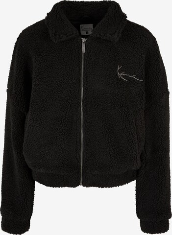 Karl Kani Fleece jas in Zwart: voorkant