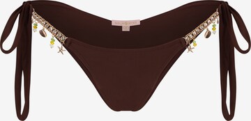 Moda Minx Bikinibroek in Bruin: voorkant