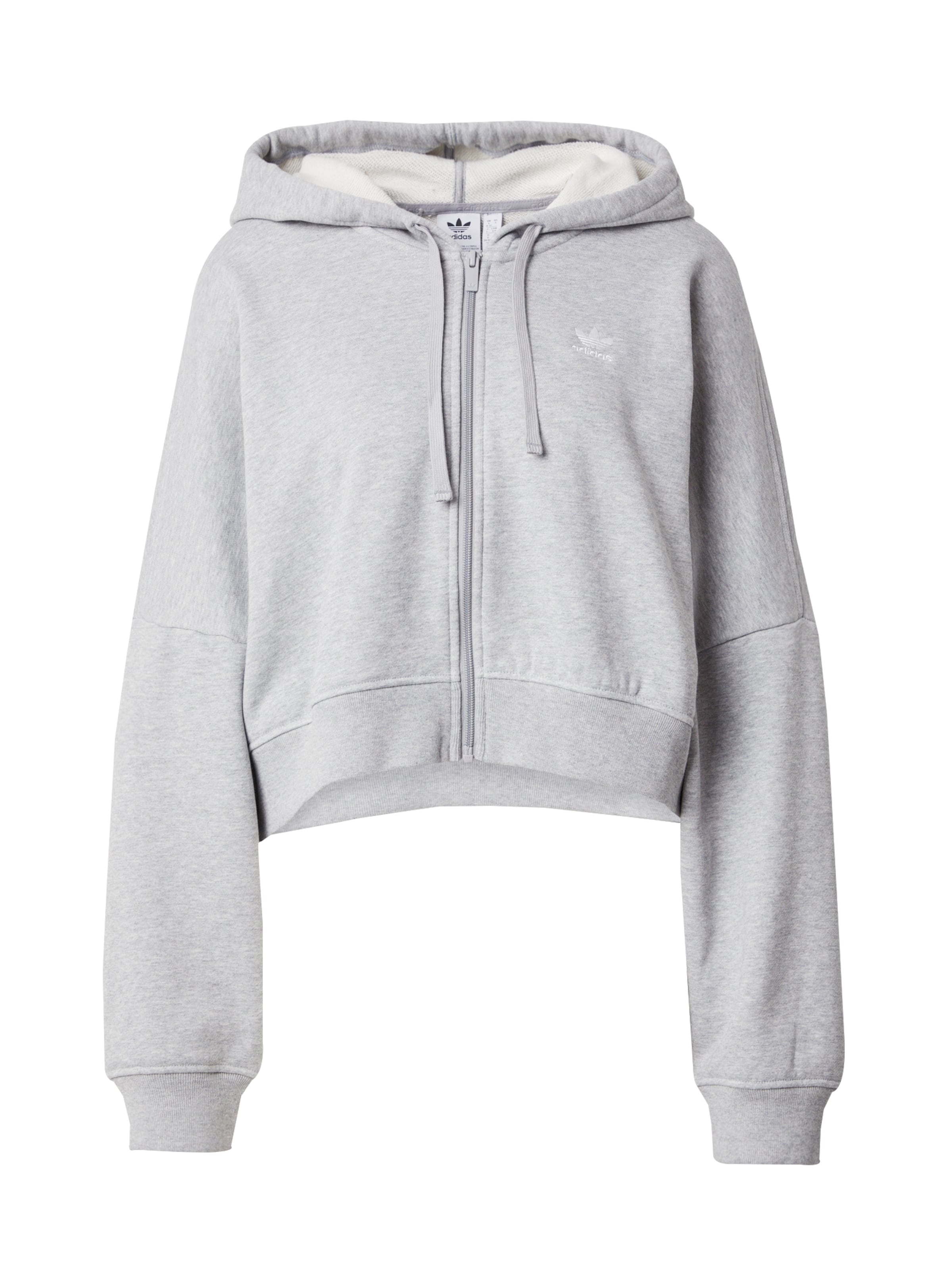 ADIDAS ORIGINALS Sweatjacke 'Essential' in Grau: Vorderseite