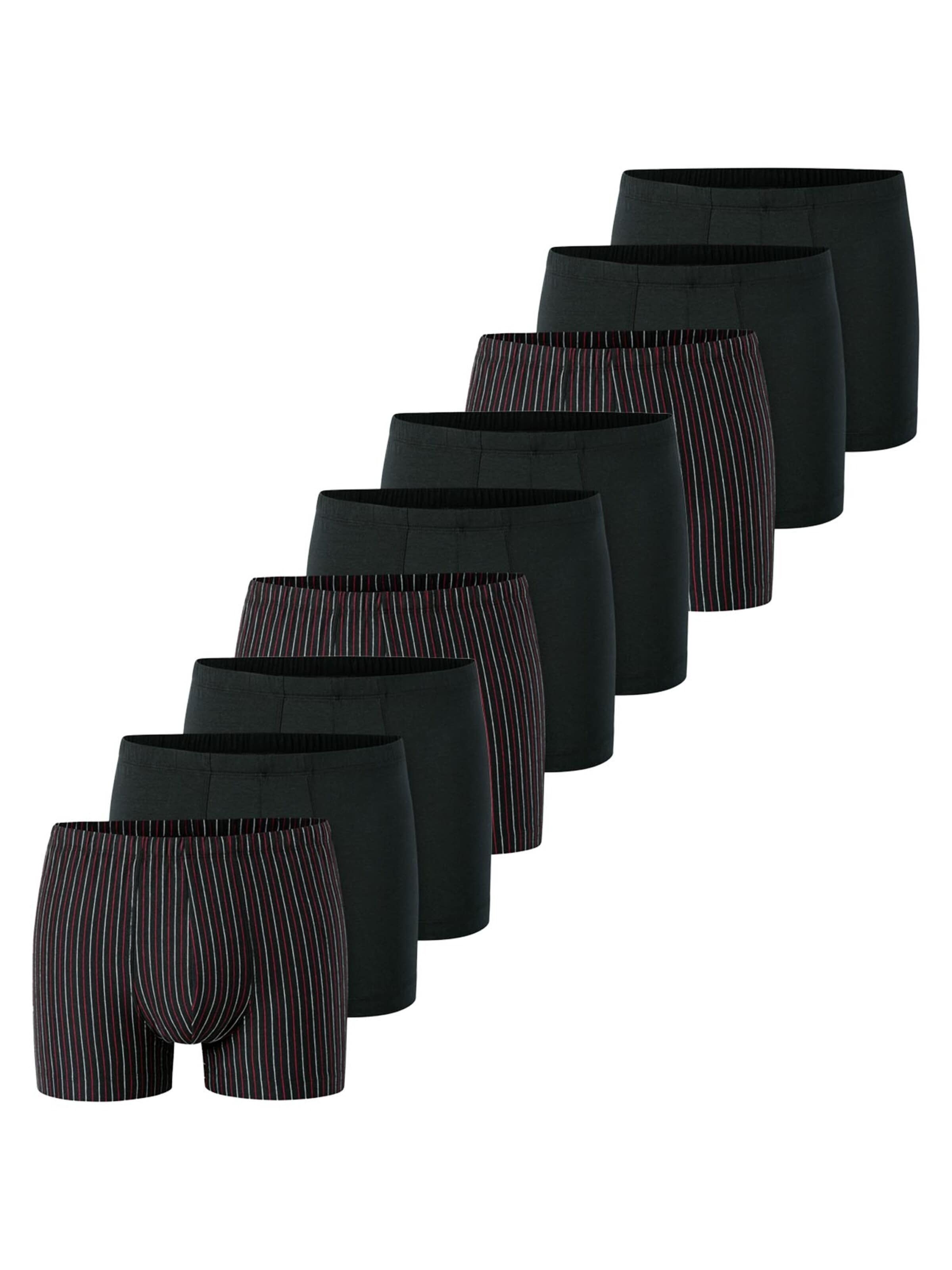 SCHIESSER Boxershorts '95/5 Essentials' in Zwart: voorkant