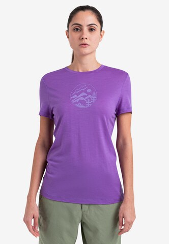 T-shirt fonctionnel 'Tech Lite III' ICEBREAKER en violet : devant