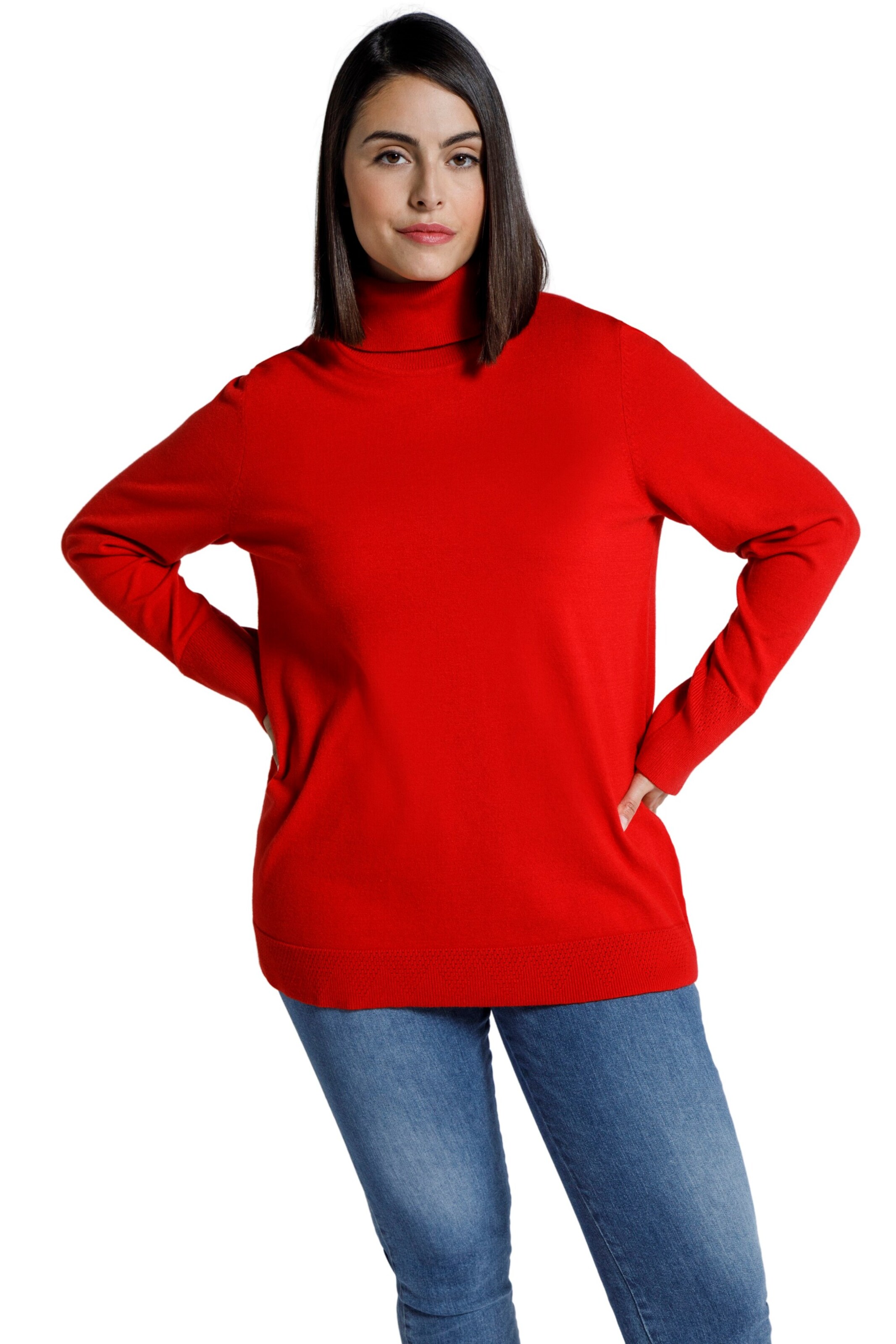 Ulla Popken Sweater in Red: front