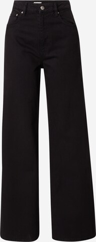 Wide leg Jeans 'Idun' di Gina Tricot in nero: frontale