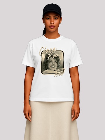 T-shirt 'Clara Bow Dazzling 1929' F4NT4STIC en blanc : devant