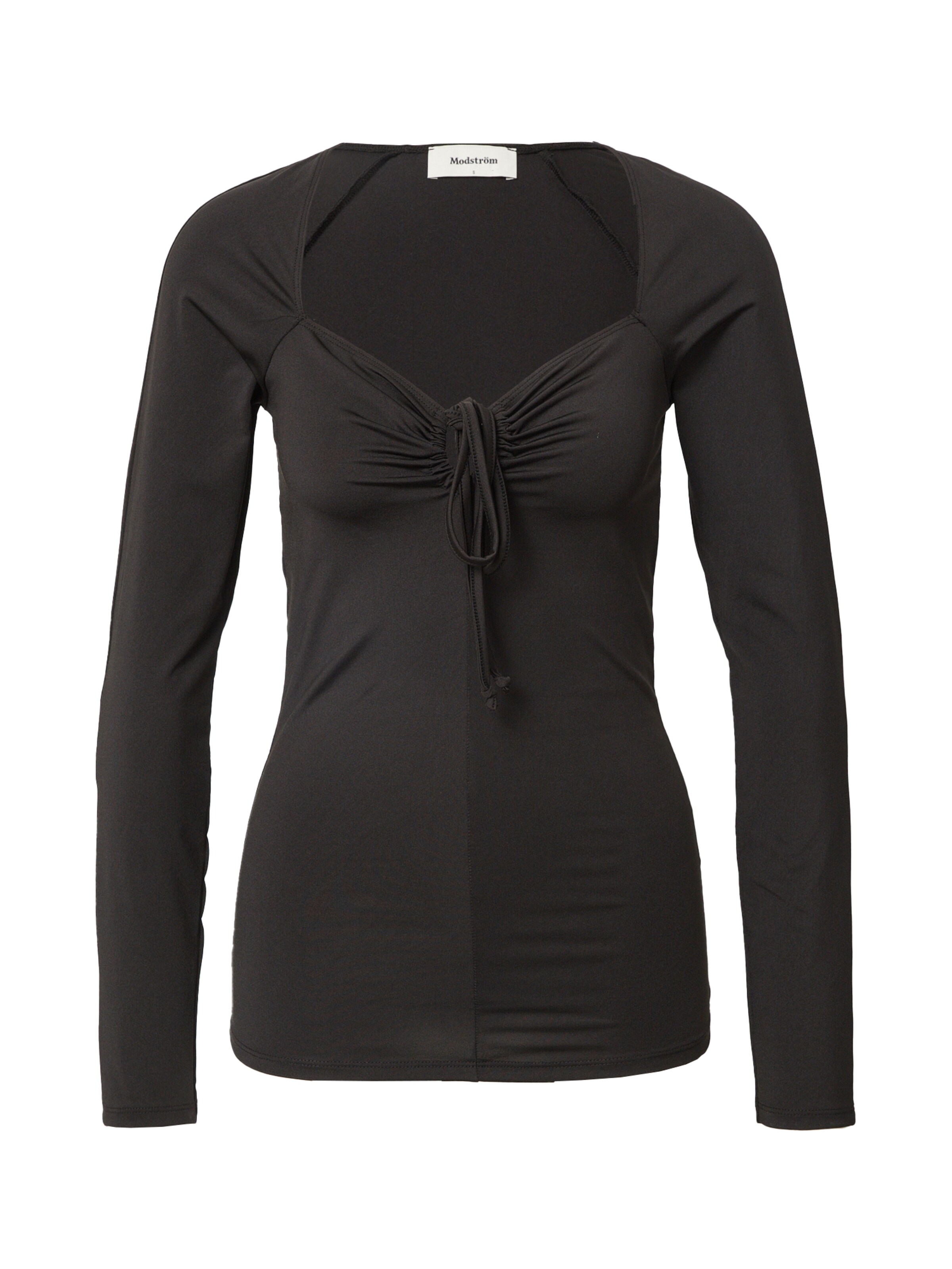 modström Μπλουζάκι 'Barto' σε μαύρο: μπροστά