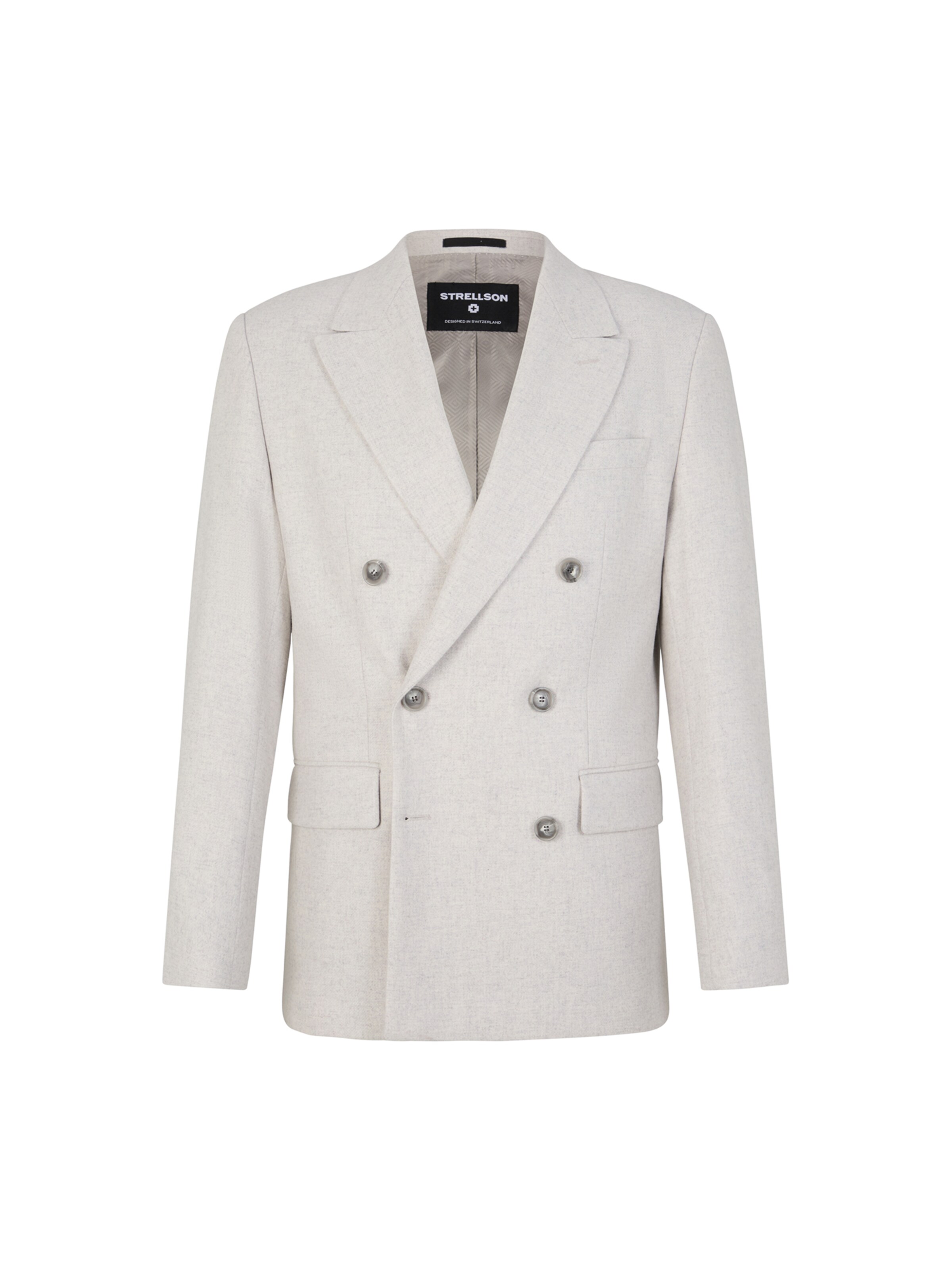 Coupe regular Veste de costume 'Ashton' STRELLSON en blanc : devant