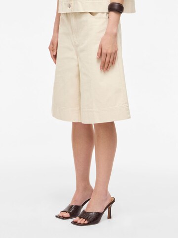 Wide Leg Jean ROUGE EDIT en beige : devant
