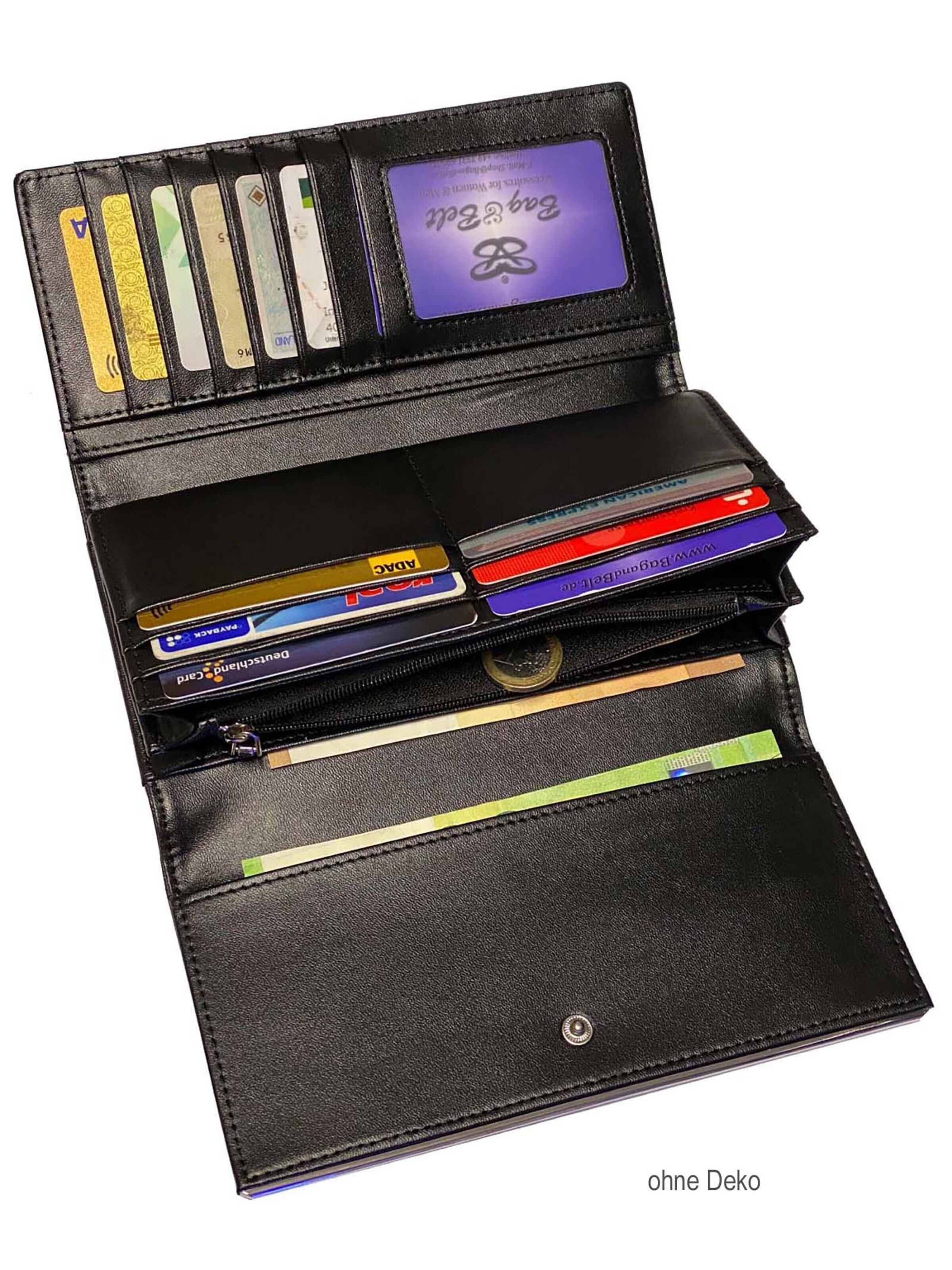 Bag & Belt Wallet '"Moneta"' in Black