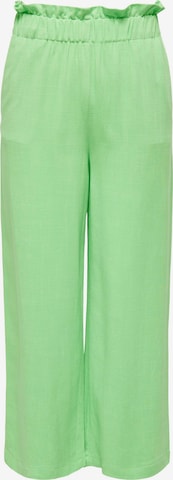 Wide Leg Pantalon 'SOLVI' ONLY en vert : devant