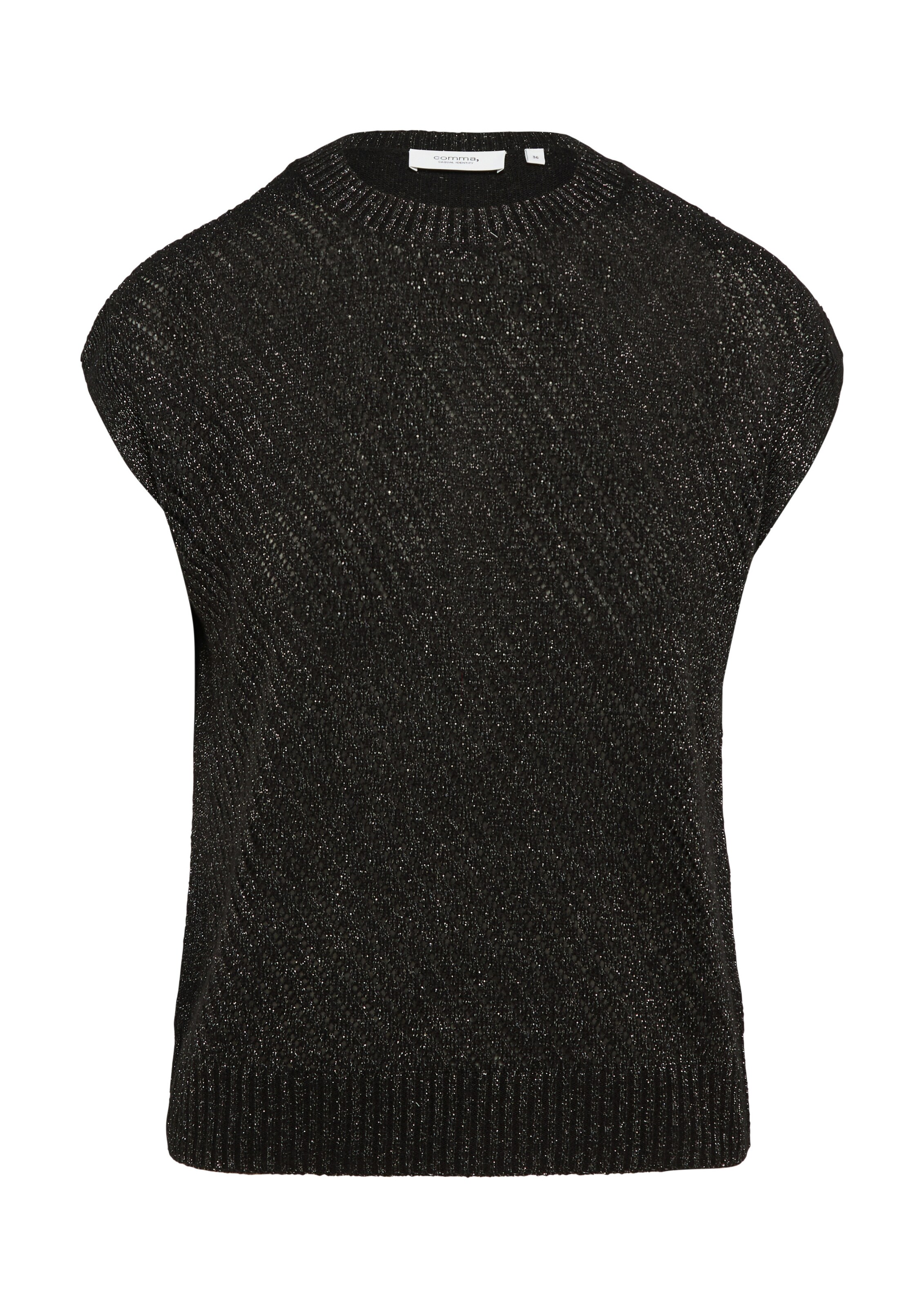 COMMA Pullover in Schwarz: Vorderseite