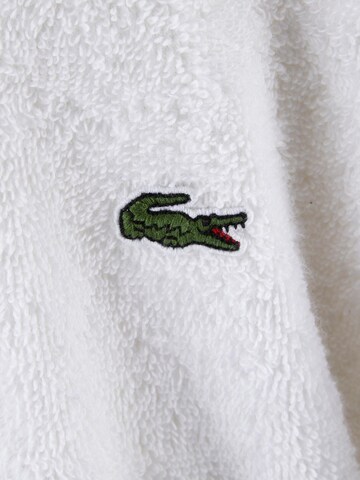 LACOSTE Long Bathrobe 'LDEFILE' in White