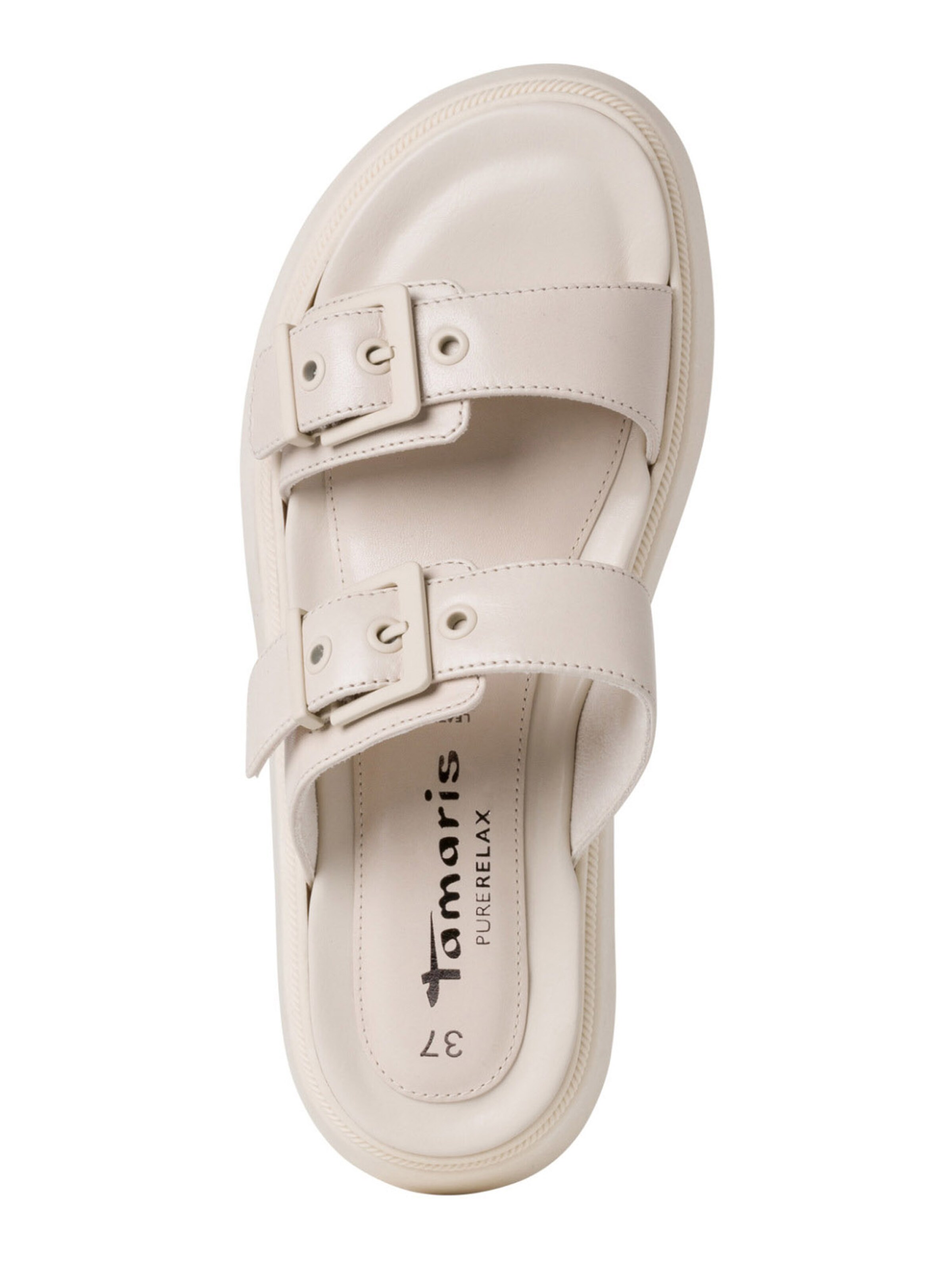 Frauen Sandalen TAMARIS Pantolette in Beige - MC72881 Frauen Sandalen TAMARIS Pantolette in Beige - MC72881