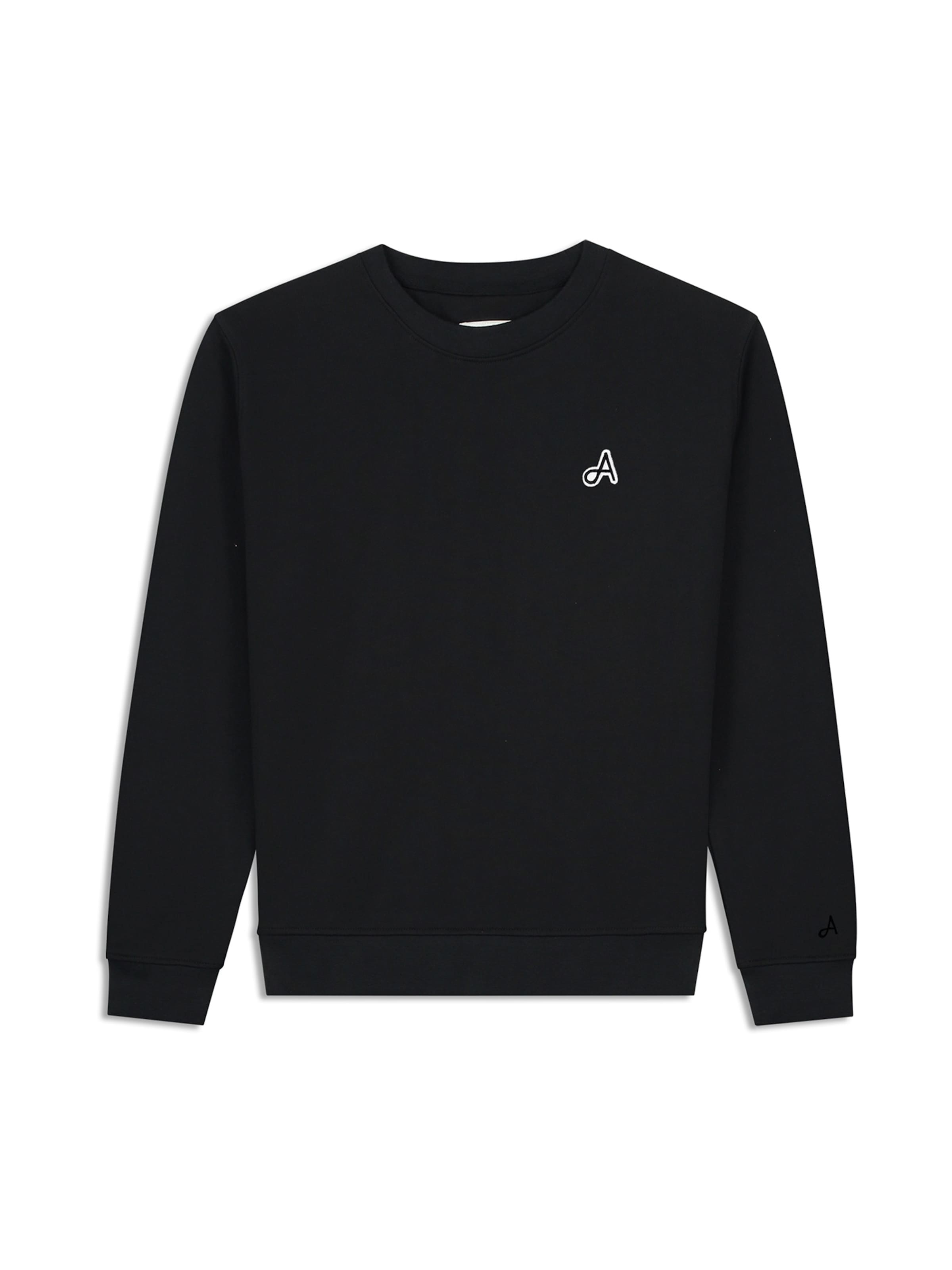 A-dam Sweatshirt in schwarz / weiß, Produktansicht
