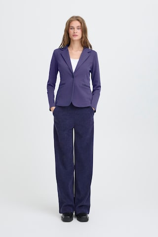 ICHI Wide leg Trousers ' IHKATE' in Blue