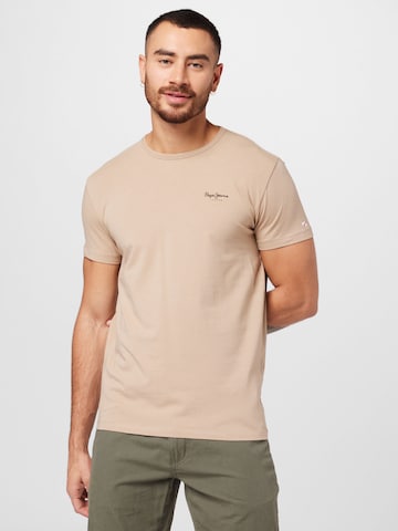 smėlio Pepe Jeans Marškinėliai: priekis