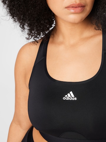 ADIDAS SPORTSWEAR - Soutien Bustier Soutien de desporto 'Powerreact Medium-Support ' em preto