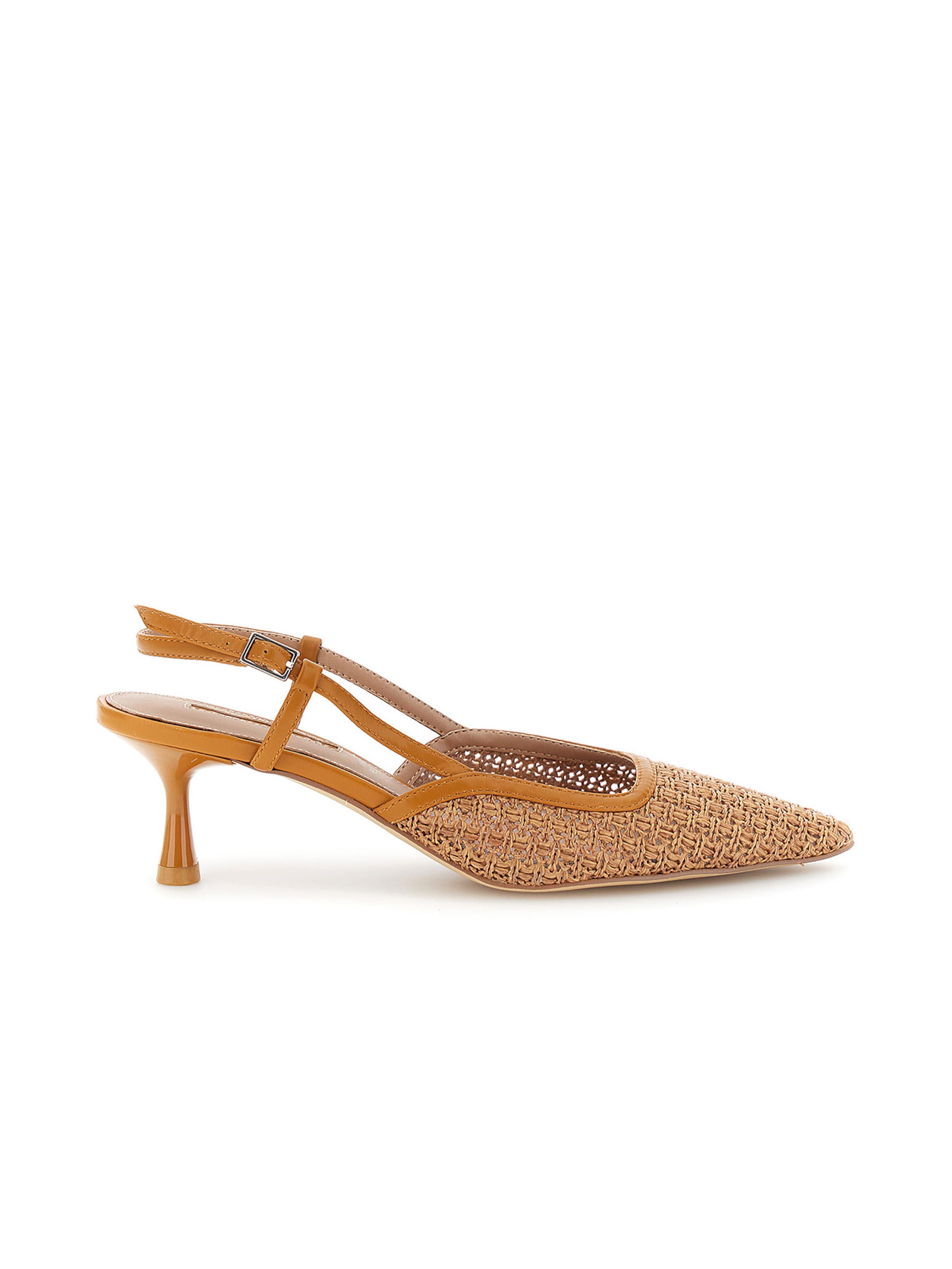 Décolleté sling di CAFè NOIR in marrone