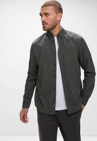 Street One MEN Regular Fit Hemd in Schwarz