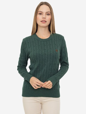 Pullover 'Igor' di Sir Raymond Tailor in verde: frontale