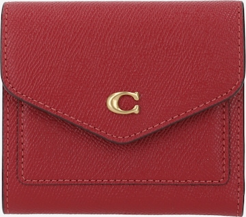 COACH Wallet in Red: front