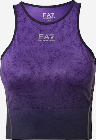 EA7 Emporio Armani Sports top in Purple: front