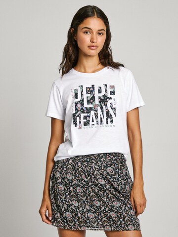 Pepe Jeans Skjorte 'GLORIA' i hvit: forside