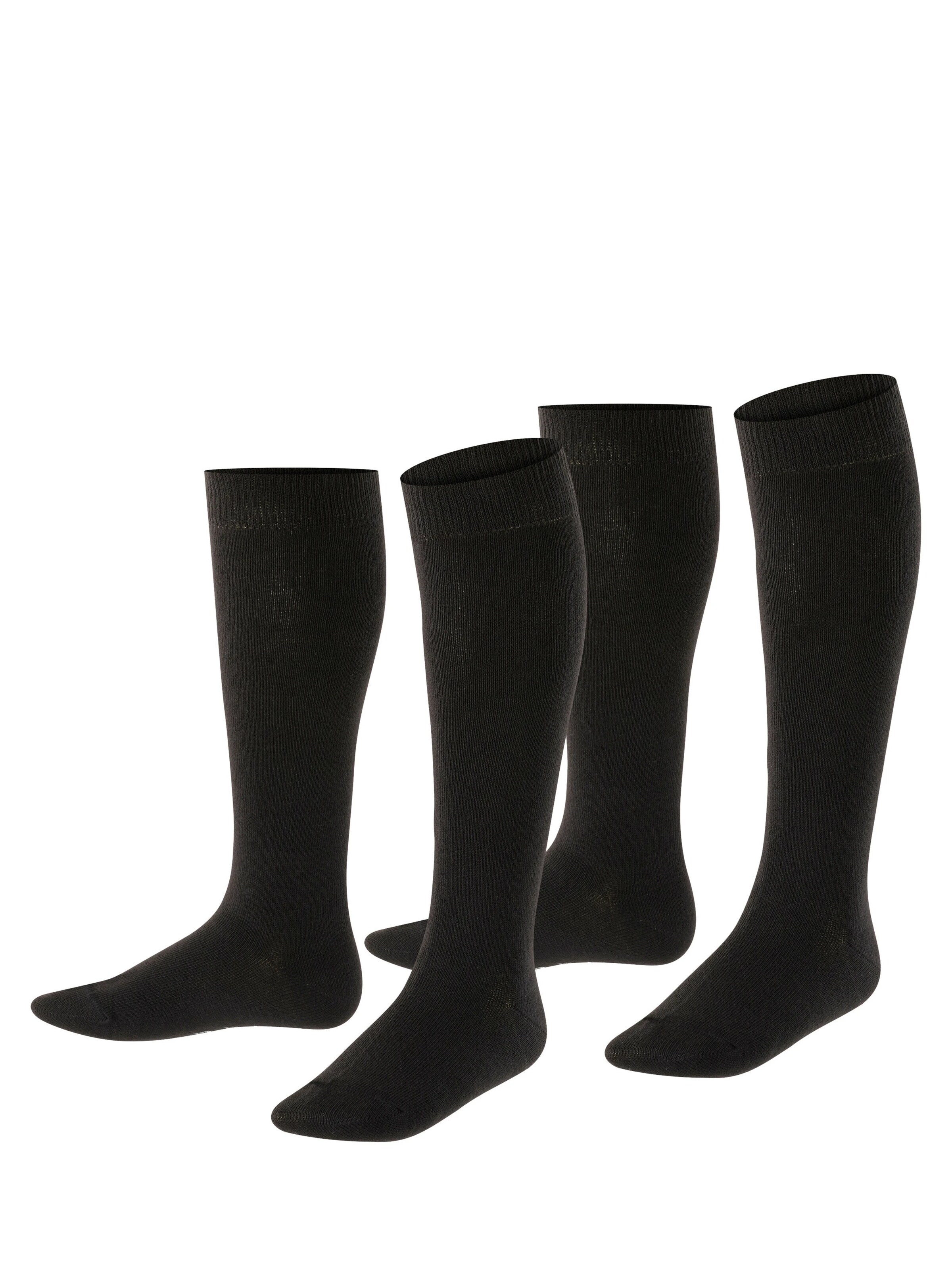 ESPRIT Socken 'Foot Logo 2-Pack'‌‌‌‌‌‌‌ in Schwarz: Vorderseite