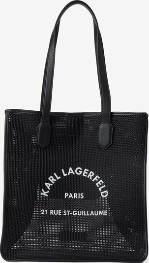 Karl Lagerfeld Strandtasche in schwarz / weiß, Produktansicht