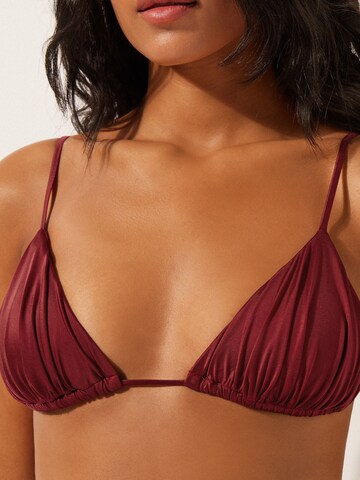 CALZEDONIA Triangle Bikini Top in Red