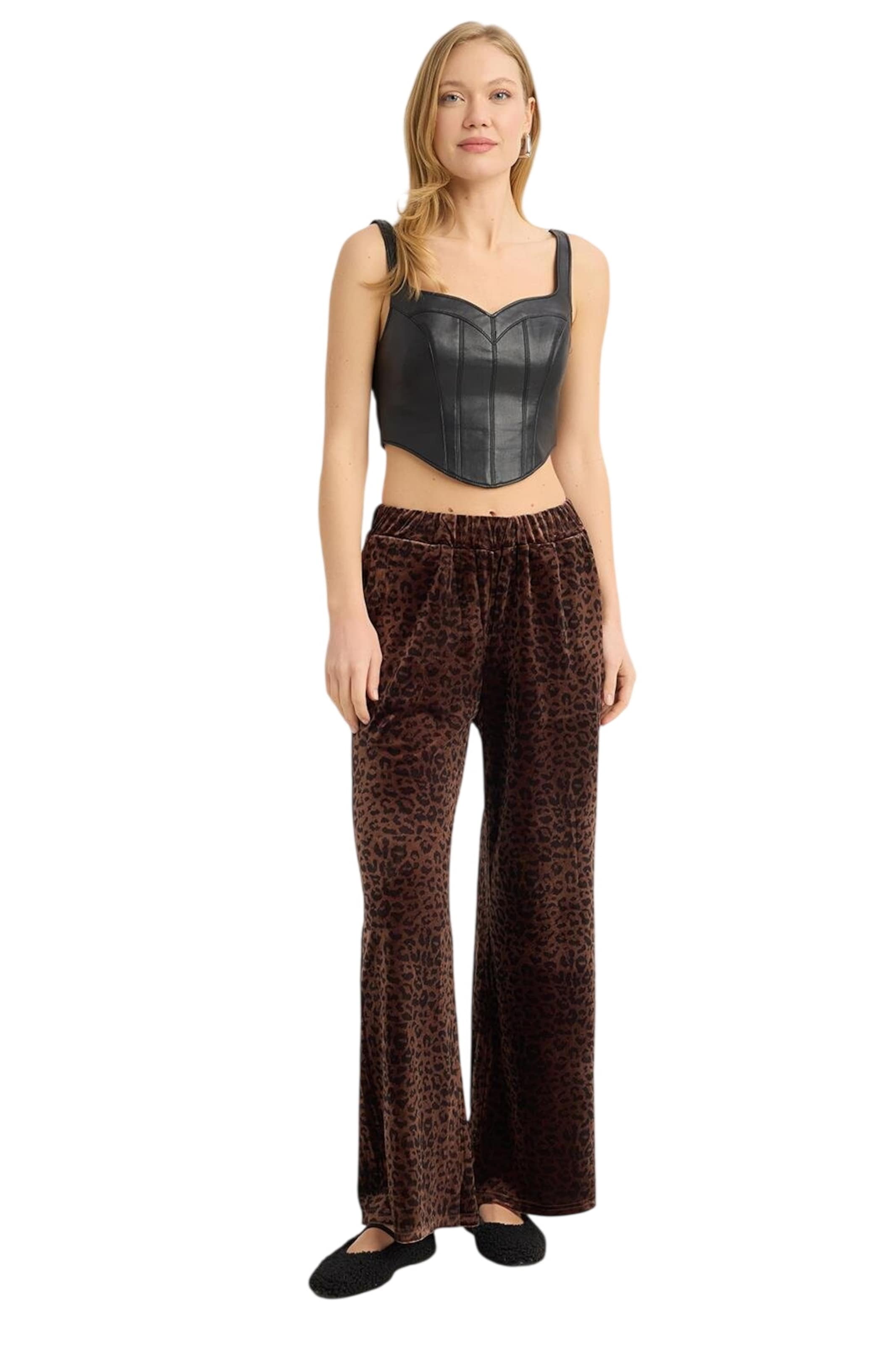 HOME STORE Regular Broek in Zwart: voorkant