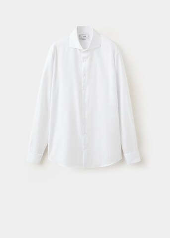 MANGO MAN Slim Fit Hemd 'Bruce' in Weiß