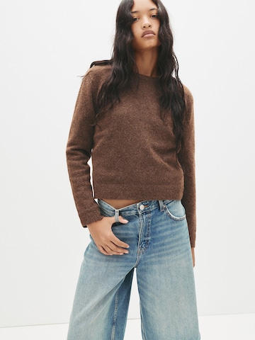 Pull&Bear Pulóver - barna: elől