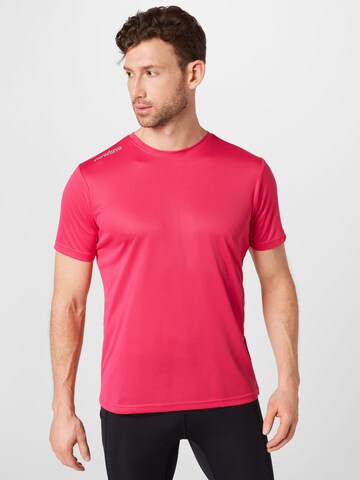 Newline T-shirt i rosa: framsida