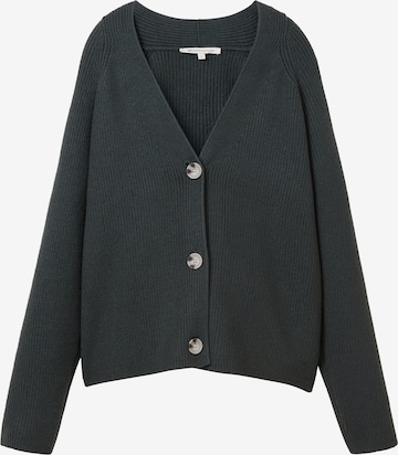 Cardigan TOM TAILOR DENIM en vert : devant