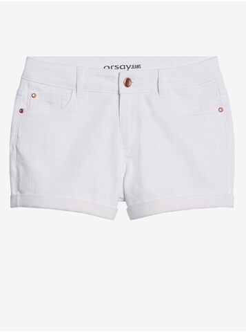 Orsay Regular Shorts in Weiß: Vorderseite