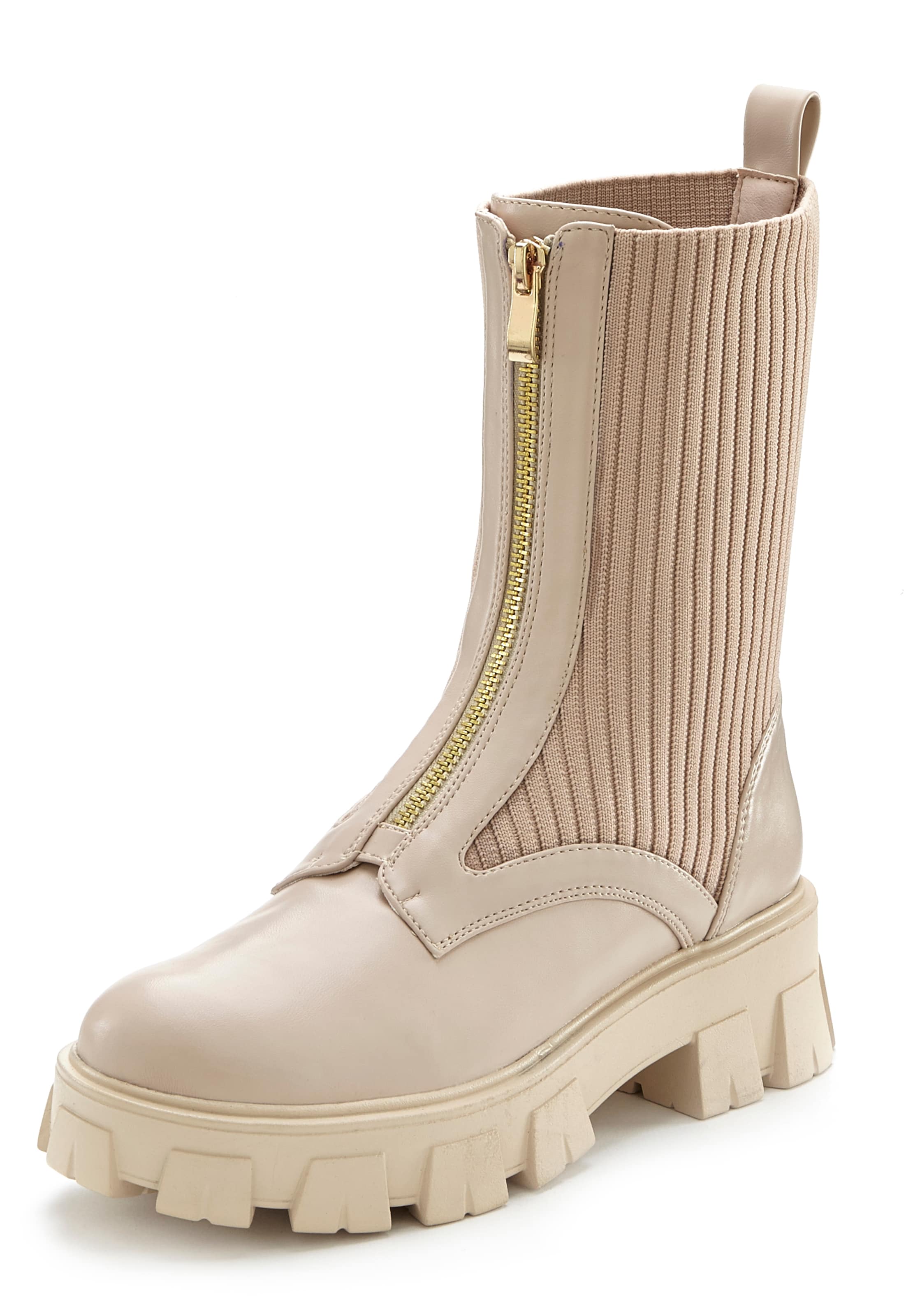 Botine de la LASCANA pe bej: față