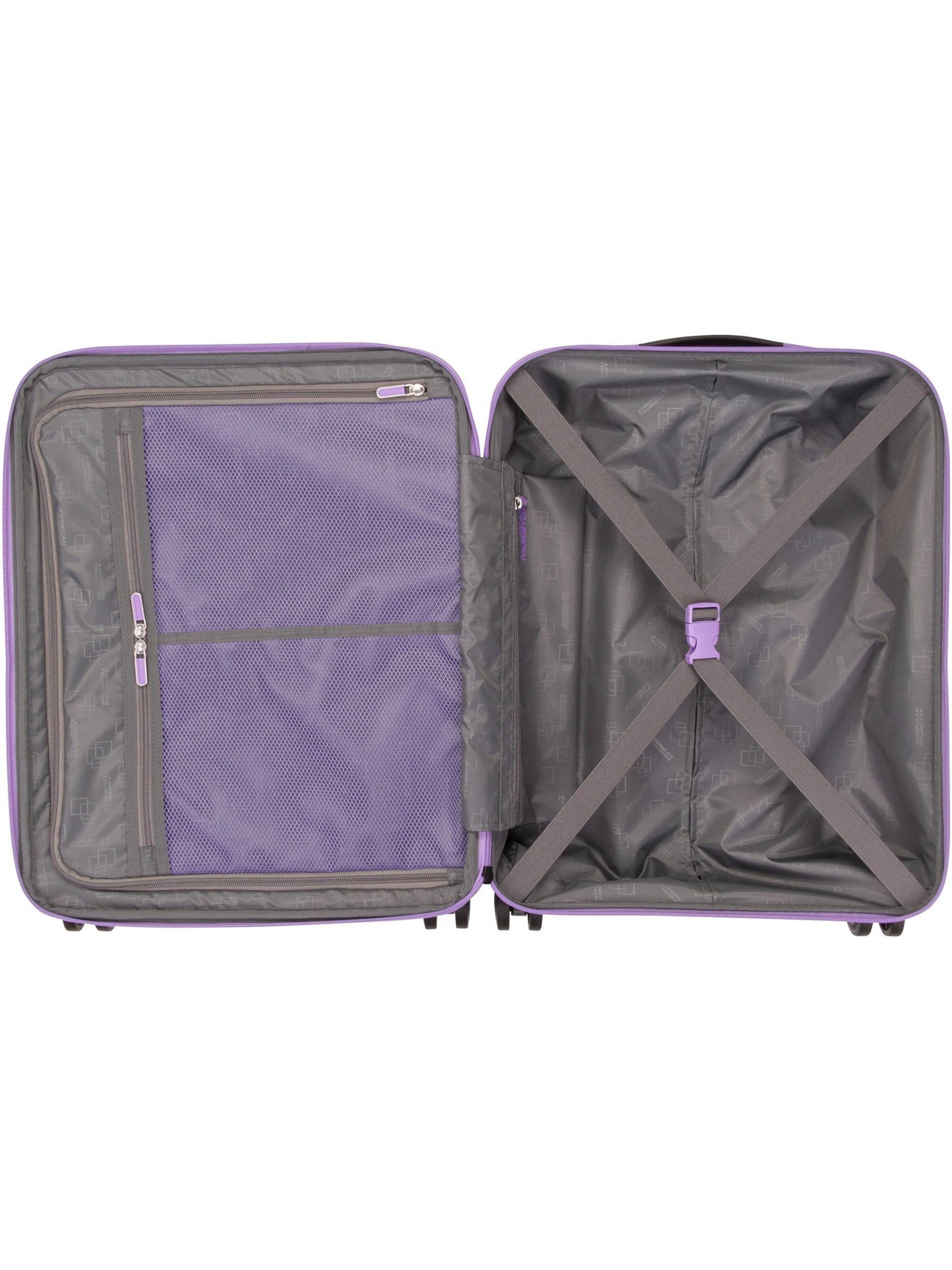 American Tourister Cart 'Dashpop Spinner 55 EXP' in Purple