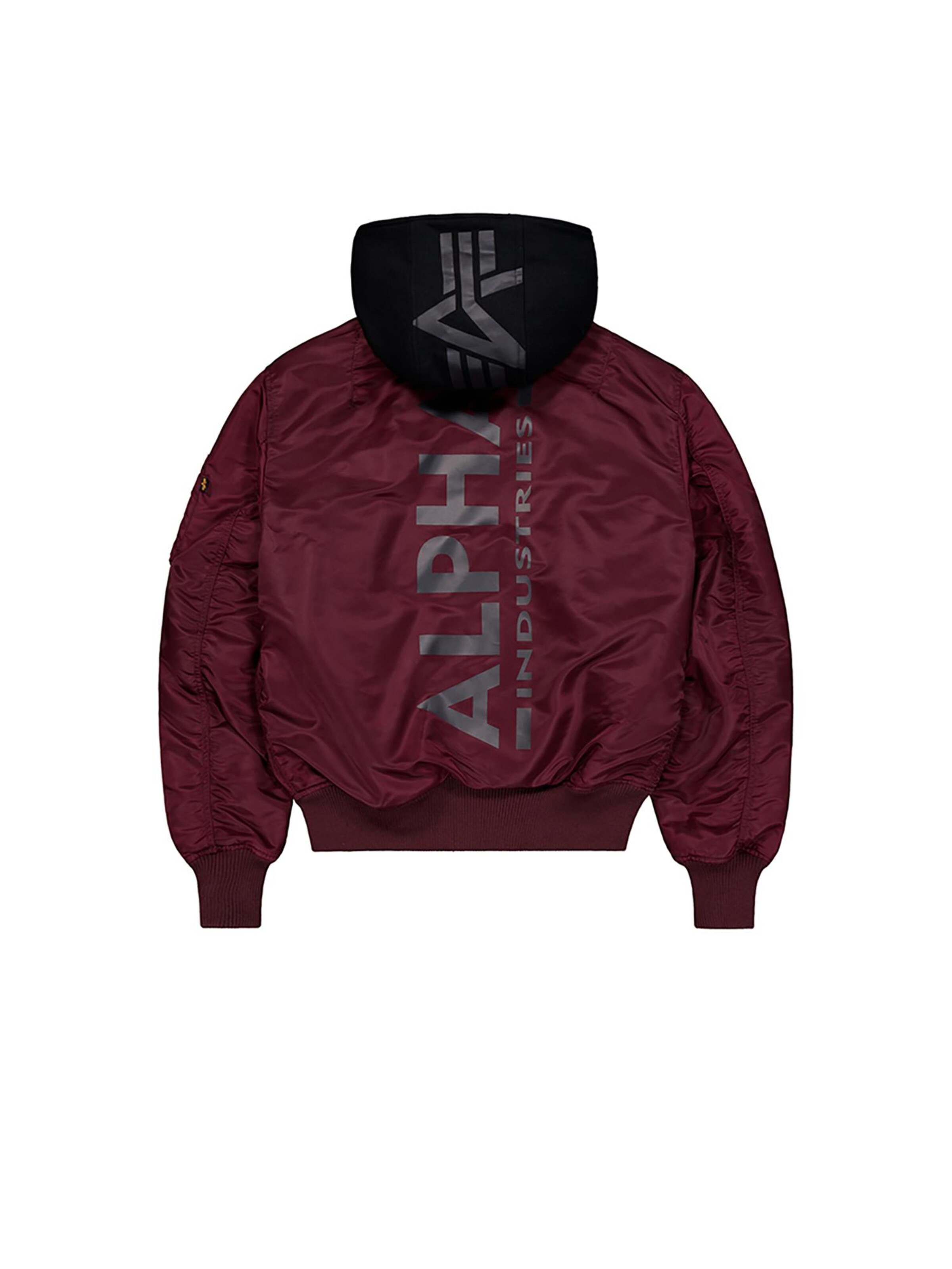 ALPHA INDUSTRIES Winter Jacket 'MA-1 ZH' in Red